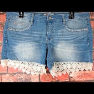 Lei low rise jean shorts